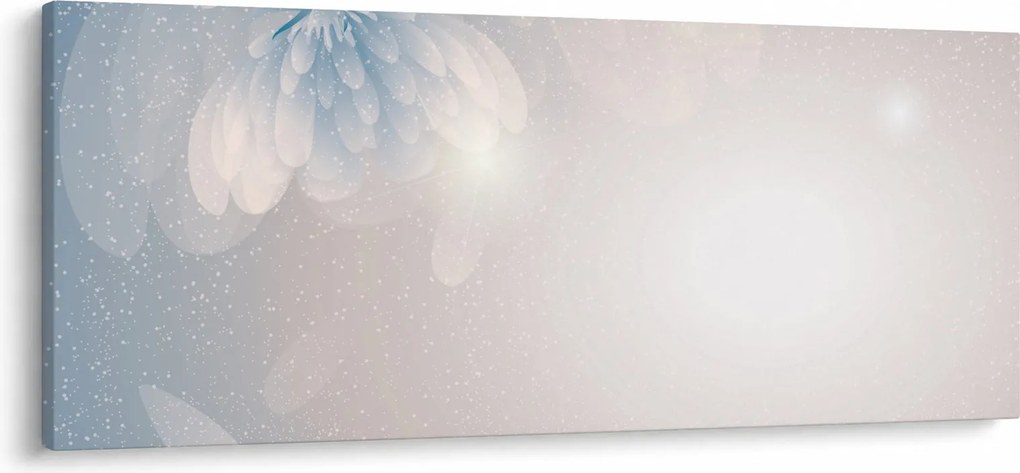 Obraz - Zasnežené kvety (120x50 cm)