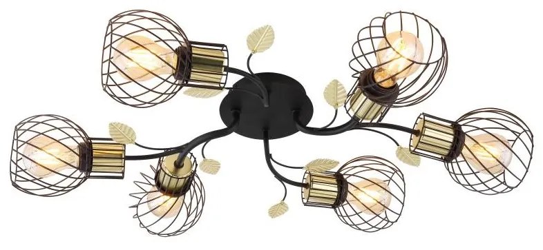 Globo 54113-6D - Prisadený luster LALLY 6xE27/40W/230V