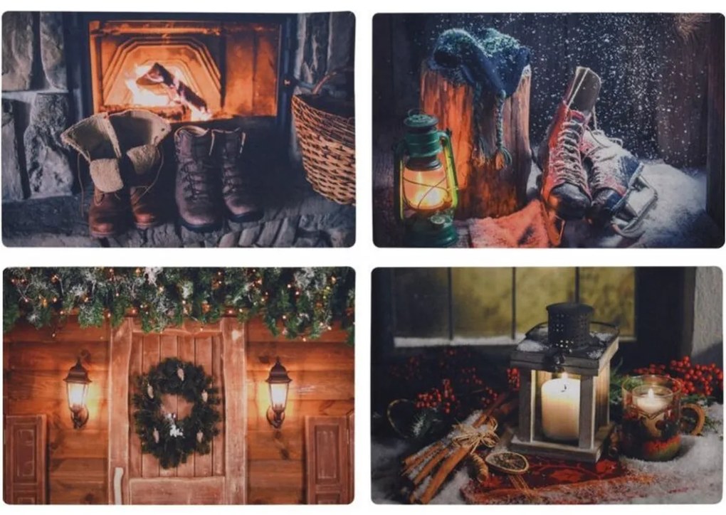 Vianočná rohožka RUSTIC WELCOME 38x58 cm - viac variantov Varianta: Veniec