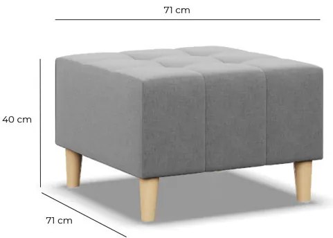 Taburetka ELMA tmavosivá