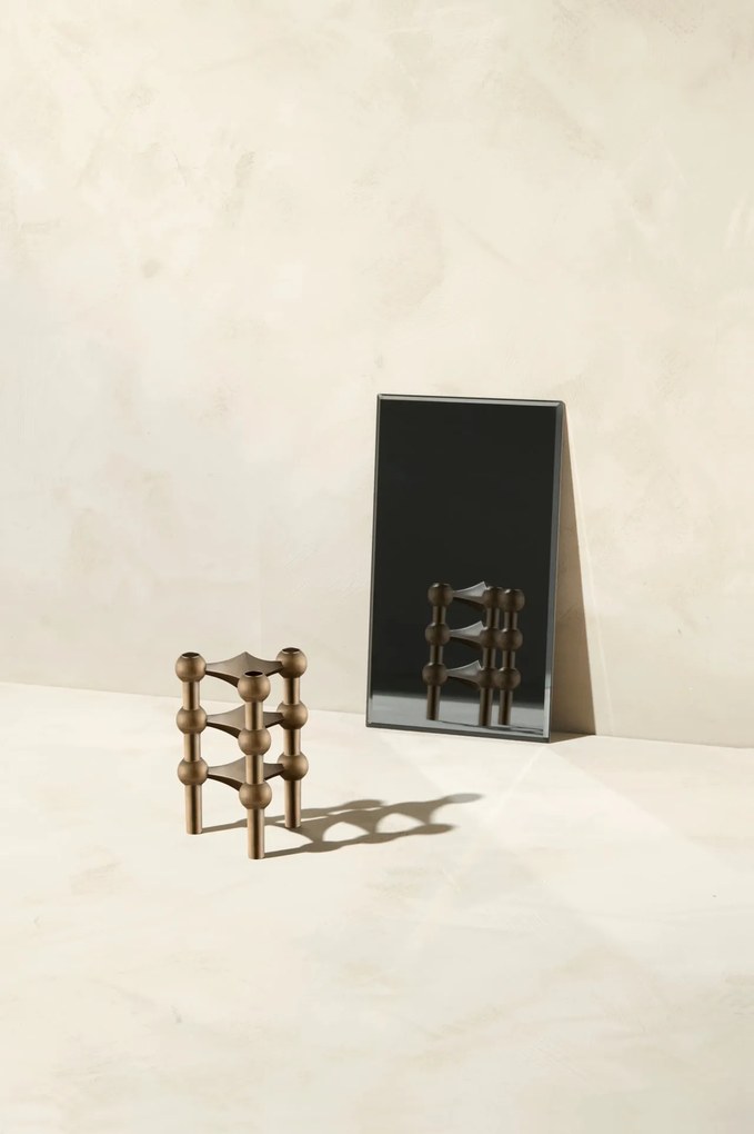 Stoff Nagel Dizajnový svietnik STOFF Nagel Bronzed Brass – set 3 ks