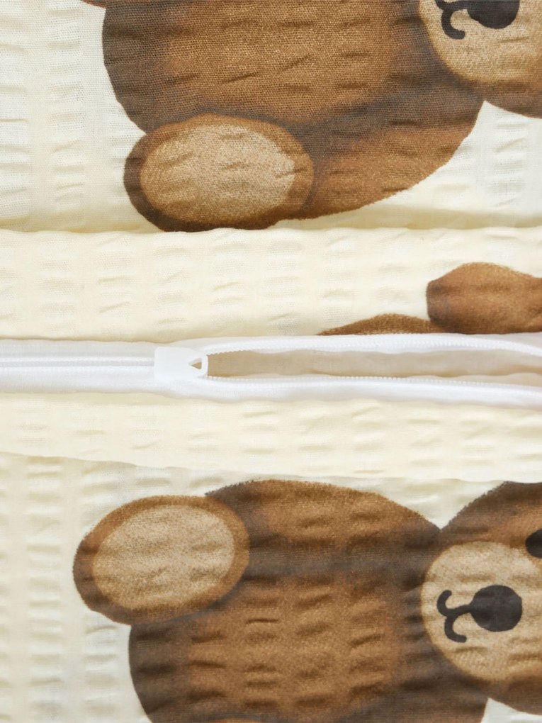 Krepová obliečka na vankúš Renforcé 50 × 70 cm - Plyšové medvedíky