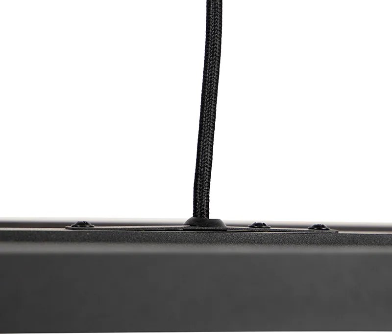 Inteligentné závesné svietidlo čierne 4-svetlo vrátane Wifi G95 - Big Cage