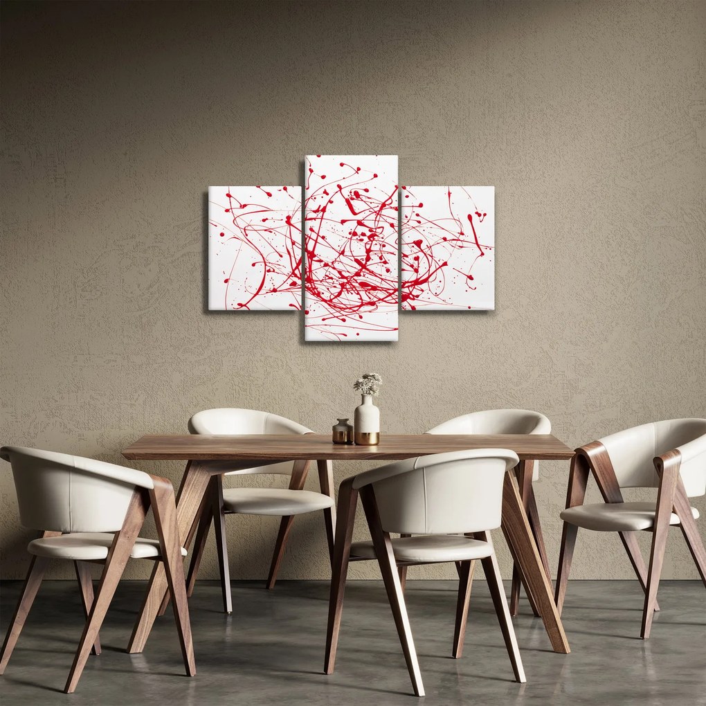 Obraz technikou Drippingu (90x60 cm)