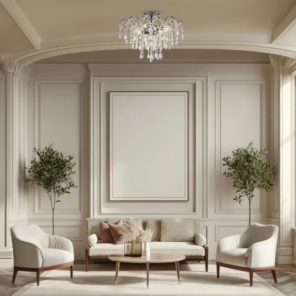 Brilagi - Prisadený luster CRYSTAL 6xE14/60W/230V lesklý chróm