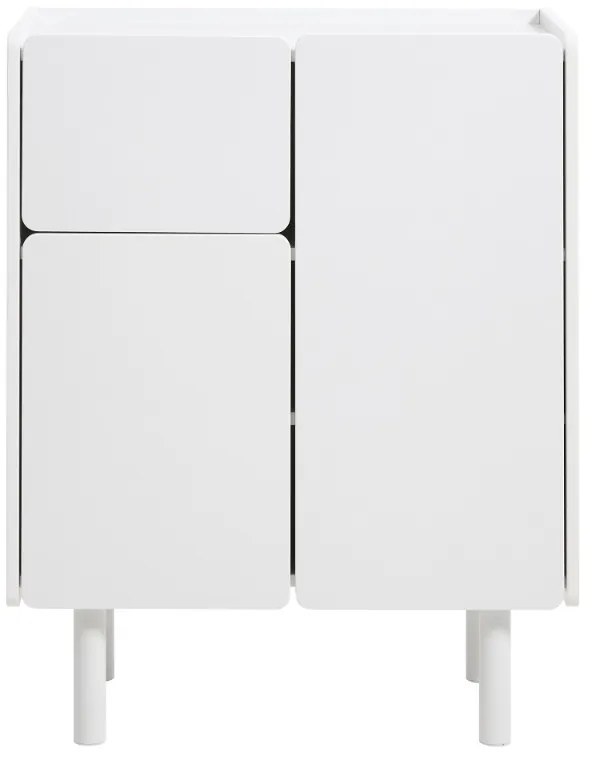 Dizajnová skrinka Feliciana 100 cm biela