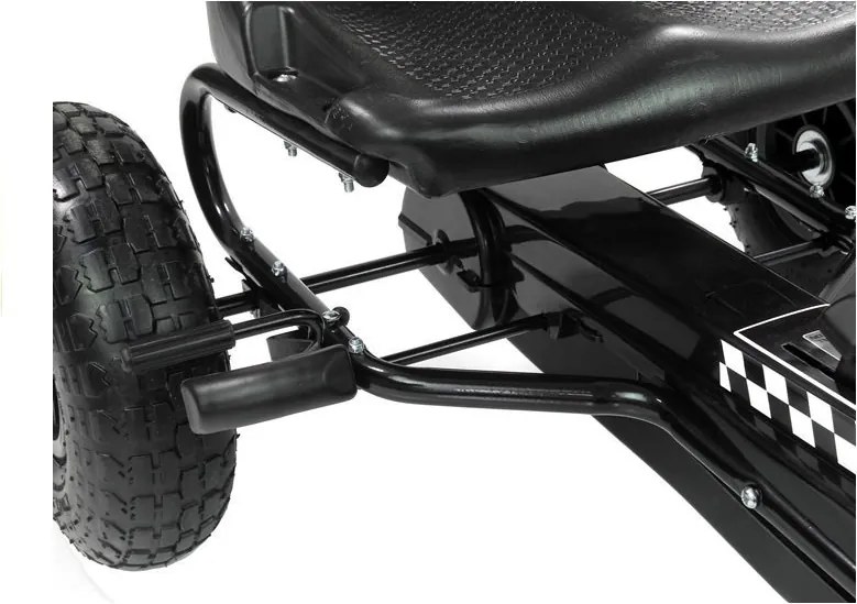 LEAN CARS Motokára Black A-15 Nafukovacie kolesá