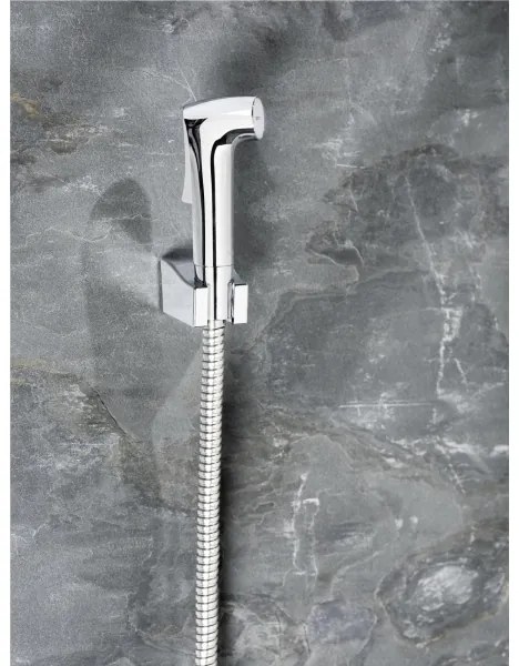 WENKO 23999100 - Bidetová súprava Systém úspory vody 12x7 cm lesklý chróm/strieborná