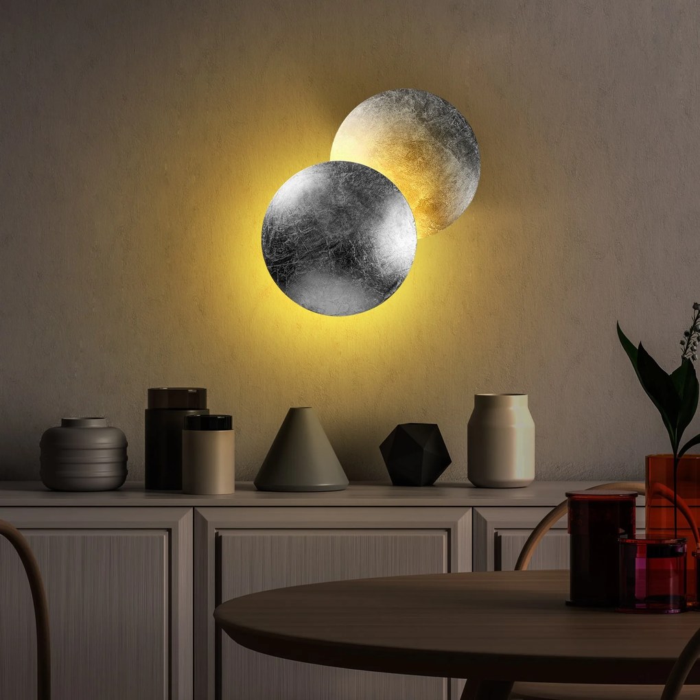 Nástenné LED svietidlo Yosma strieborné