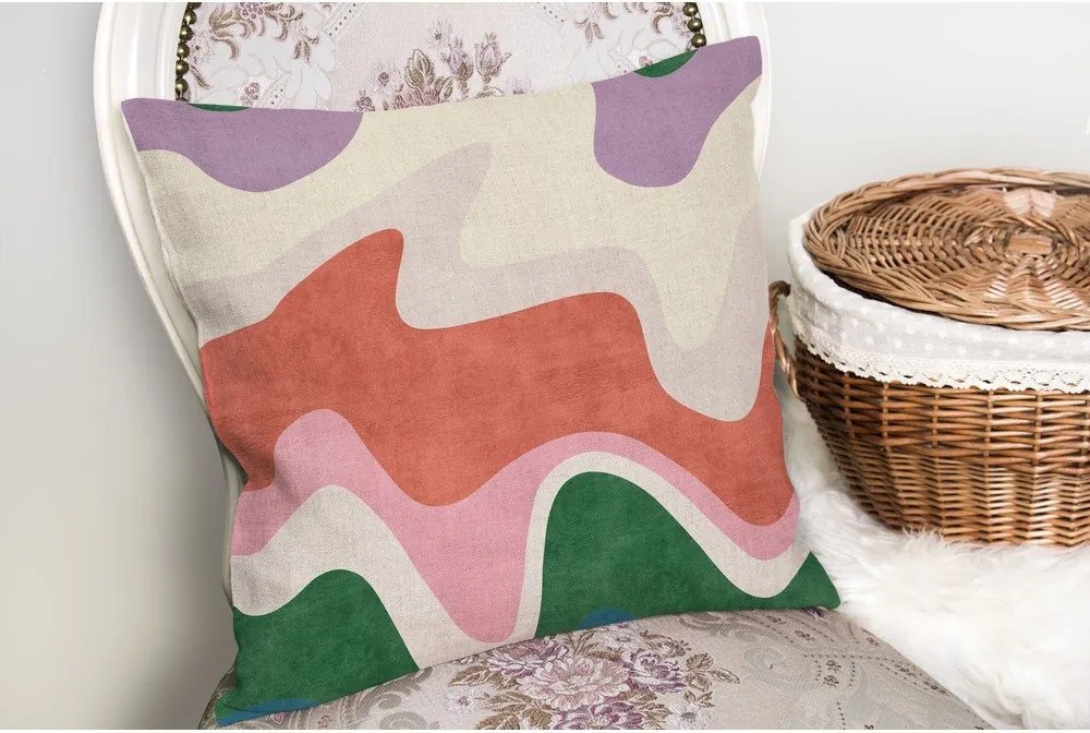 Obliečka na vankúš 43x43 cm Squiggly Breeze – Mila Home