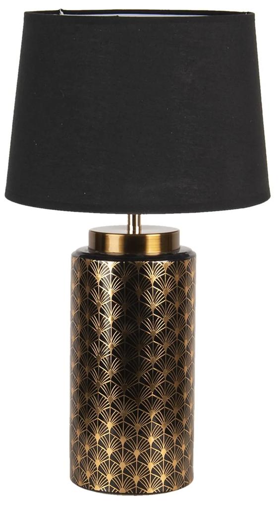 Zlato čierna stolná lampa Valentina - Ø 28 * 51 cm E27 / max 60W | BIANO