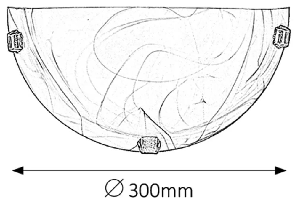 Rabalux ALABASTRO 3053 nástenné svietidlo 1x60W | E27 | IP20 - biely mramor