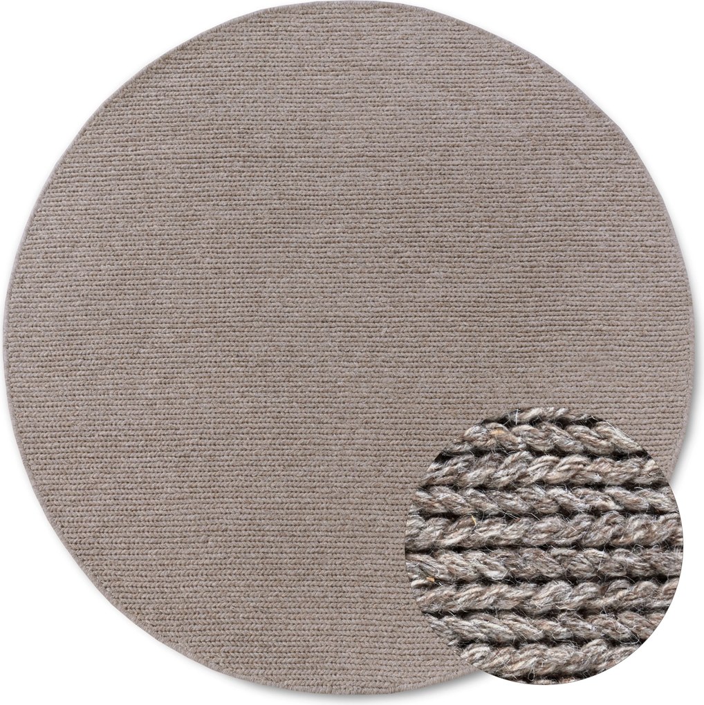 Kusový koberec Villeroy & Boch 106049 Beige kruh, 200x200 (priemer) kruh, béžová, obývacia izba, Villeroy & Boch