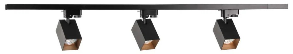 Bodové svietidlo do lištového systému SQUARE 3xGU10/10W/230V + 1 m lištový systém