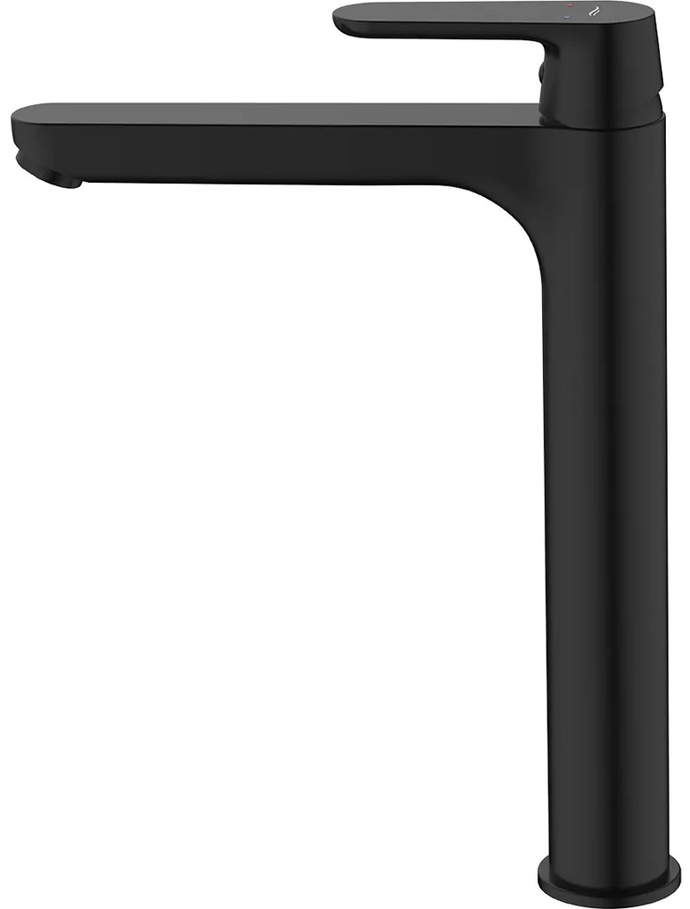 Kuchinox Dima, vysoká umývadlová batéria h-310 + odtoková zátka ClickClack, čierna matná, LAV-BQD_72ND