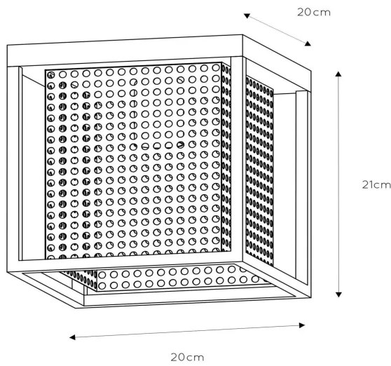 Lucide 21122/01/30 - Stropné svietidlo SANSA 1xE27/40W/230V
