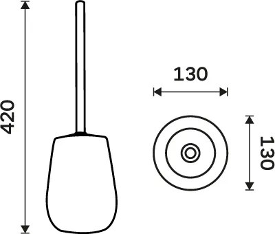 Nimco WC kefa TABO - TA 3194-05