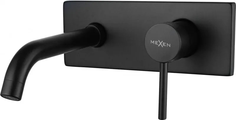 Mexen Alma nástenná umývadlová batéria, čierna - 75115-70