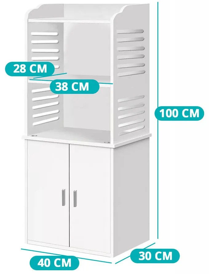 Malá kúpeľňová skrinka, biela