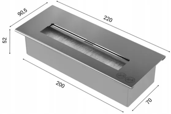 Kratki HOTEL/TUV - BIO krb HOTEL 40,2x70 cm 2kW čierna