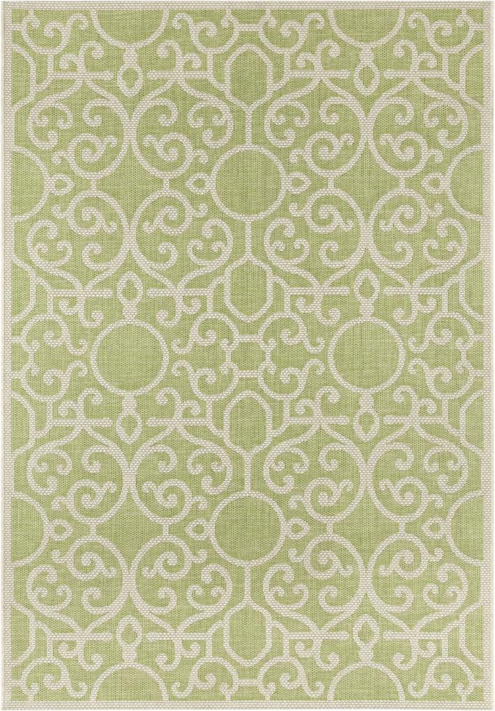 Bougari - Hanse Home koberce Kusový koberec Jaffa 103887 Green/Taupe - 70x200 cm