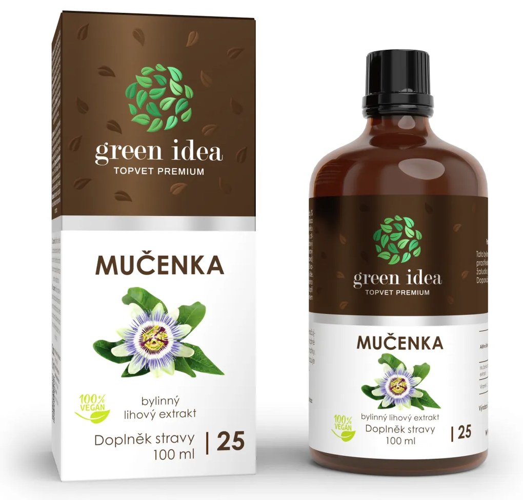 Green idea Mučenka tinktúra - kvapky 100 ml