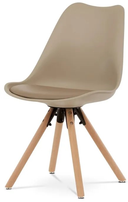 Autronic BONTEC Jedálenská stolička, čierna, plast, CT-762 BK Farba: Šedá