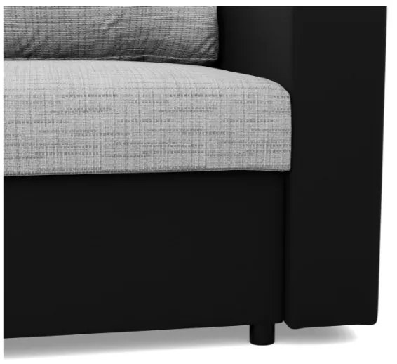 Kreslo LUNA sivé / čierne