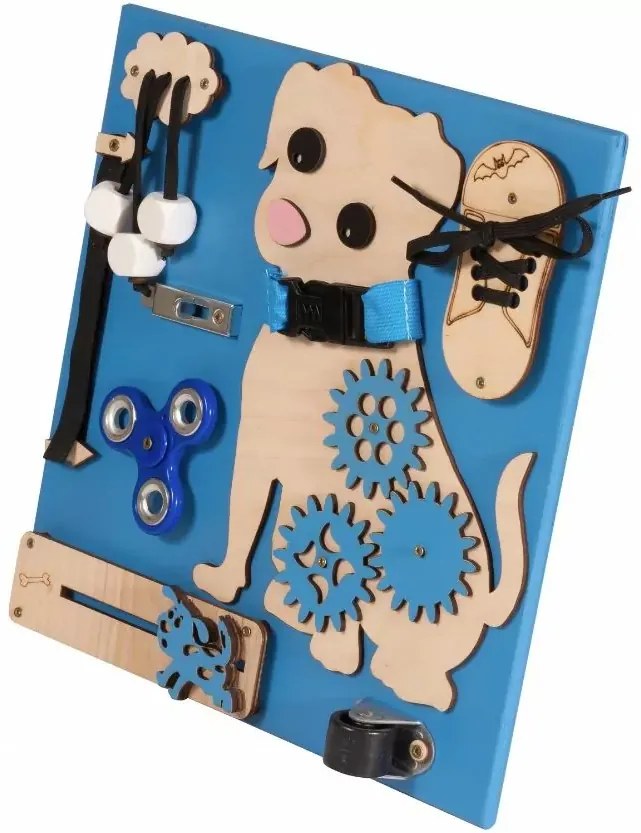 Interaktívna detská tabuľa - Psík Hugo - modrá