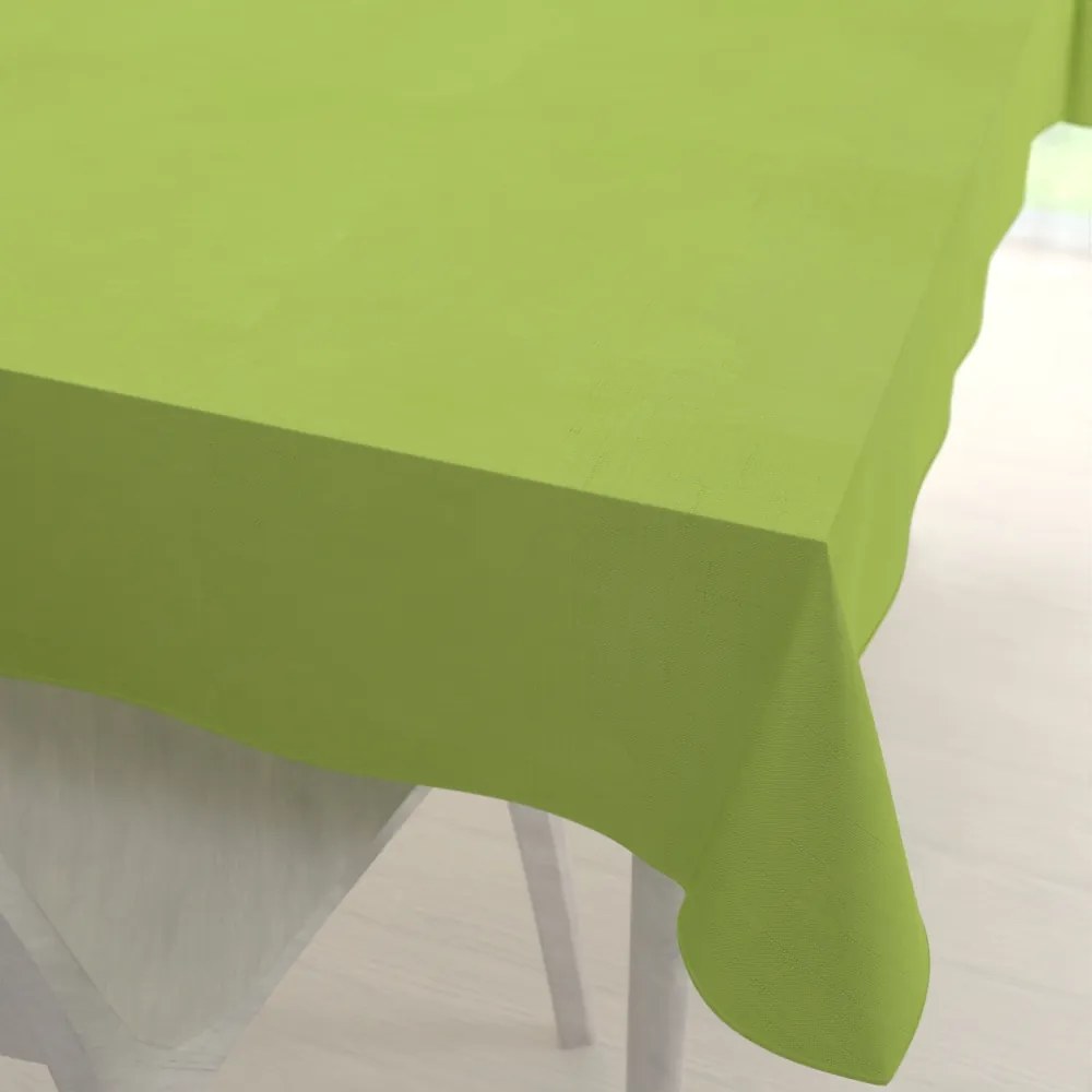 Biante Teflónový obdĺžnikový obrus TF-003 Hráškovo zelený 50x100 cm