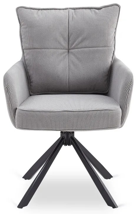 Otočná stolička MAGNUS sivá