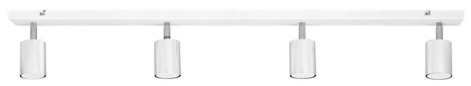 LED Bodové svietidlo TUNE 4xGU10/4,8W/230V matný chróm/biela