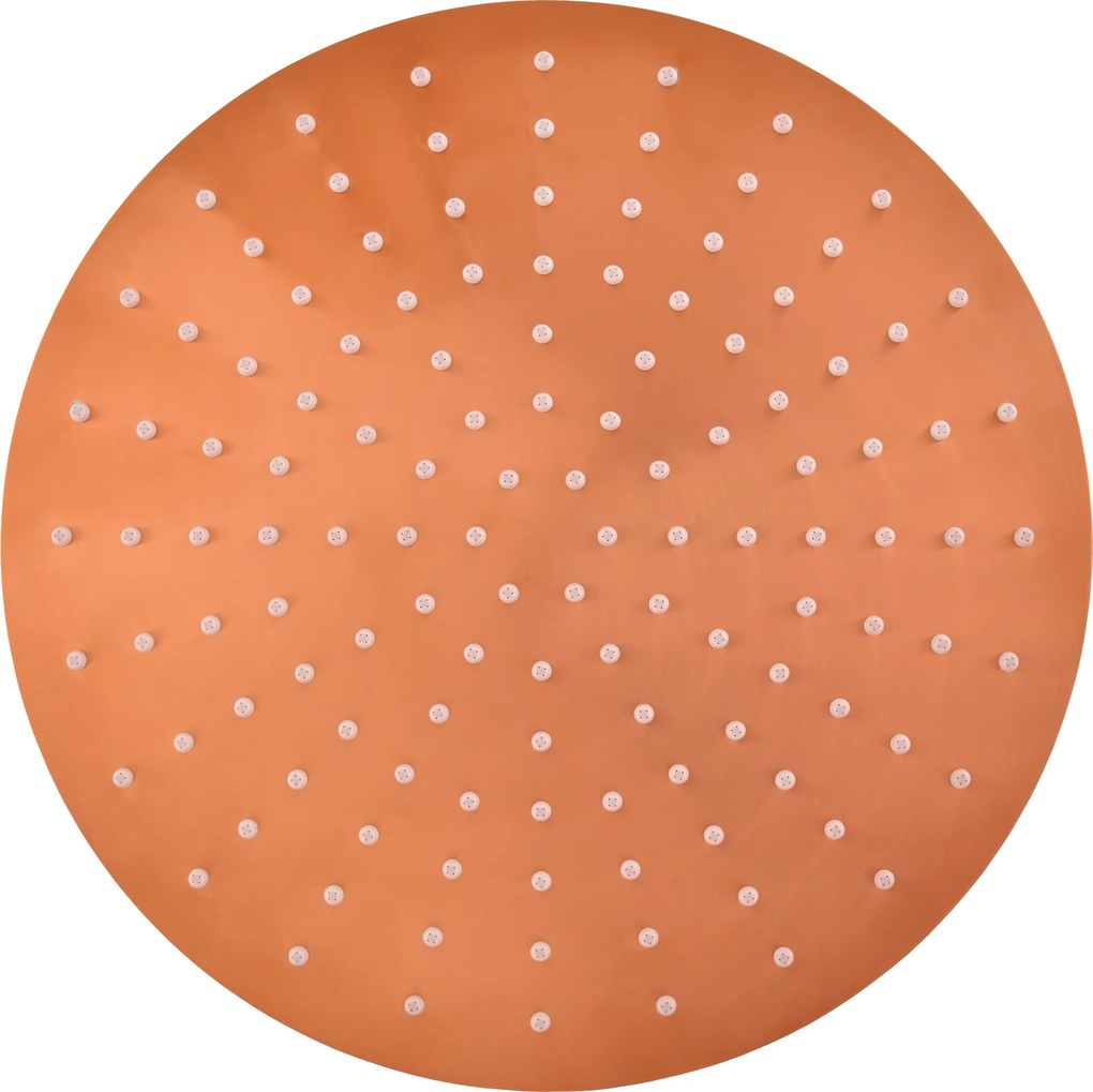 Slezák - RAV Hlavová sprcha okrúhla kovová ø 30 cm so 4-otvorovými tryskami - KS0001/4ZRK, Ružové zlato kartáčovaná