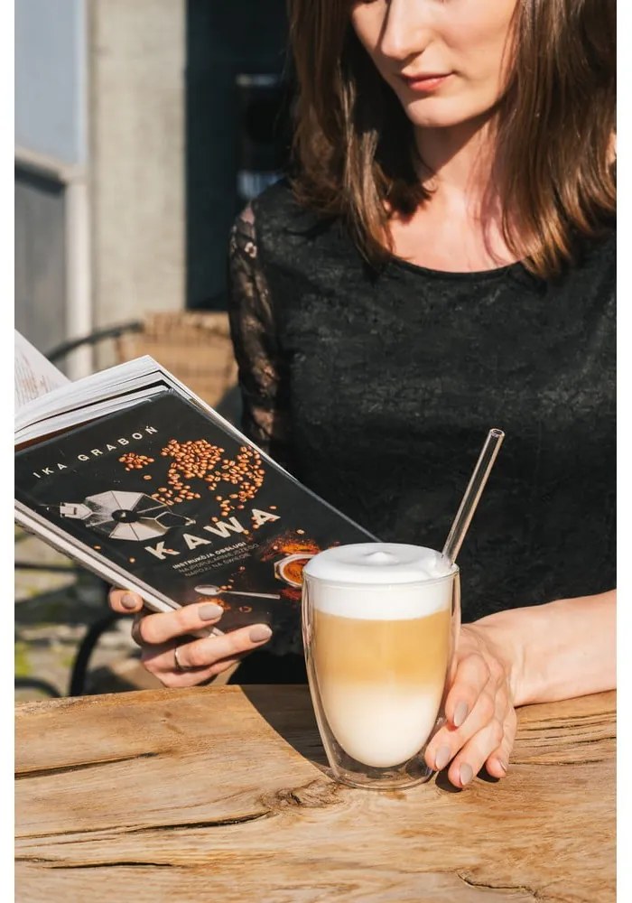 Dvojstenné/na latte sklenené hrnčeky v súprave 6 ks 350 ml – Vialli Design