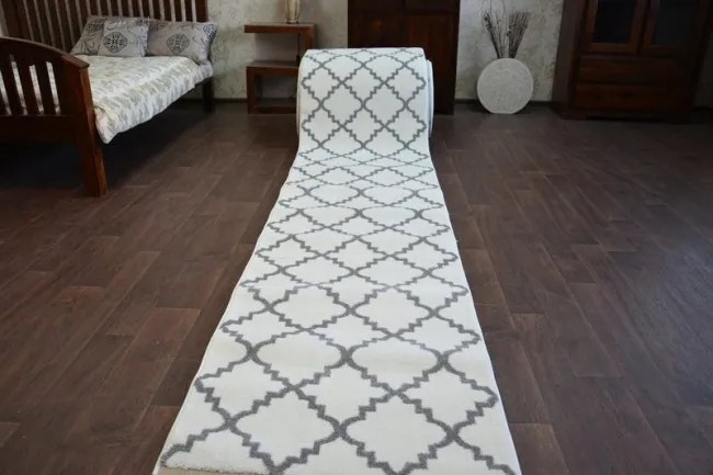 Behúň SKETCH F343 bielo / sivý trellis