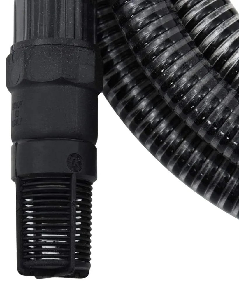 Odsávacia hadica s PVC spojkami, čierna 1" 7 m, PVC
