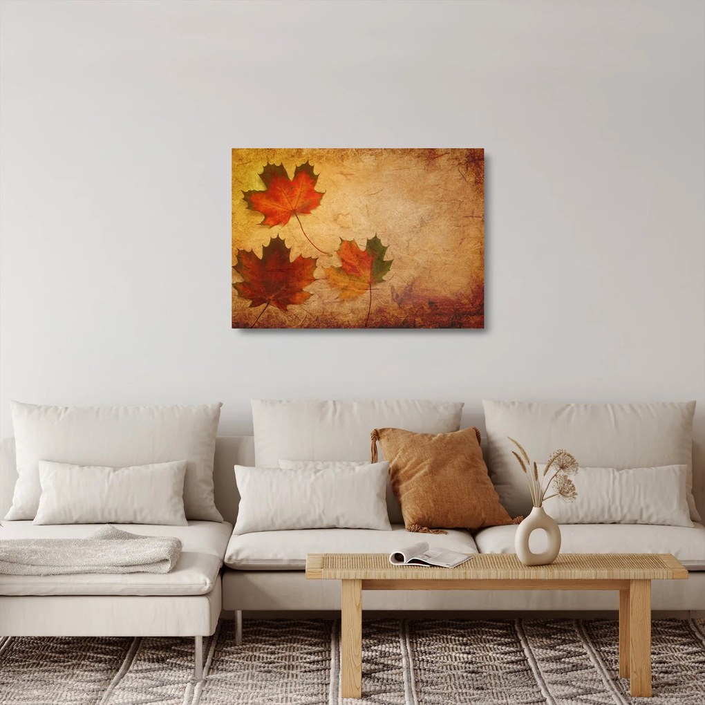 Sklenený obraz s jesenným motívom (70x50 cm)