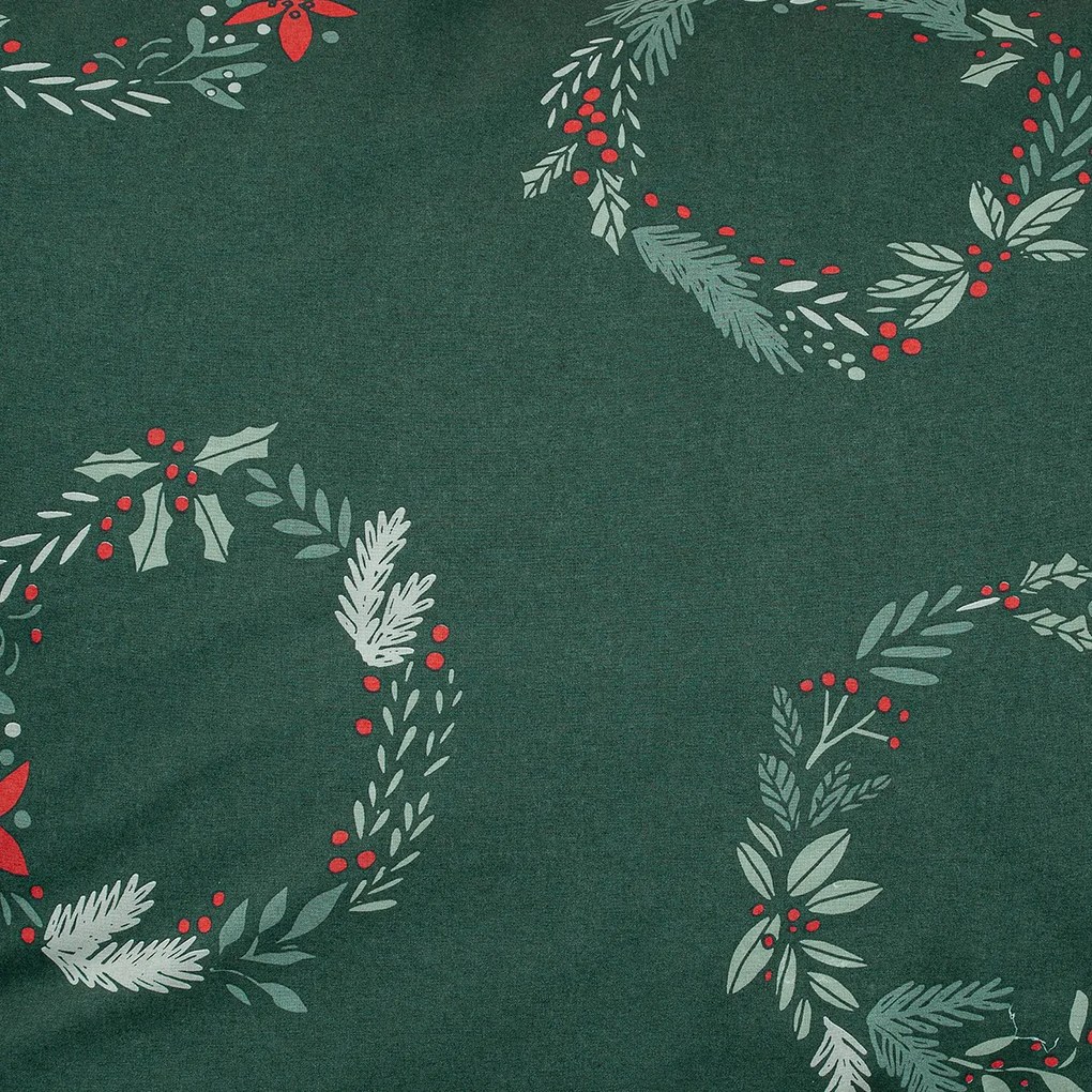 4Home Vianočné bavlnené obliečky Poinsettia, 140 x 220 cm, 70 x 90 cm