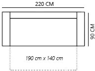 Pohovka Haruna (čierna + sivá). Vlastná spoľahlivá doprava až k Vám domov. 1067019