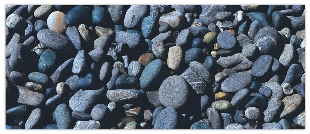 Obraz plážových kamienkov (120x50 cm)