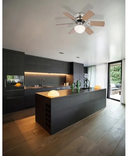 GLOBO 307 - Stropný ventilátor UGO 1xE27/60W/230V