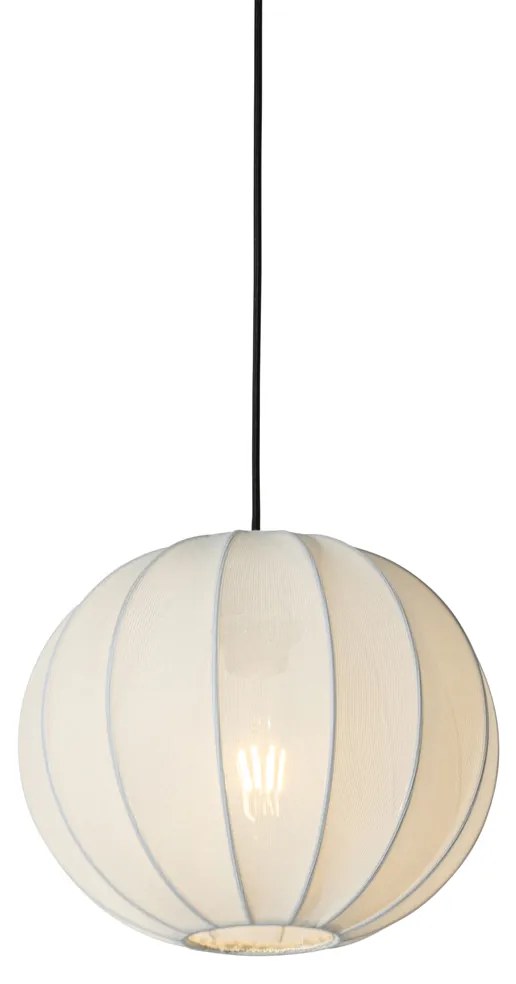 Japonská závesná lampa biela hodvábna 30 cm - Plu