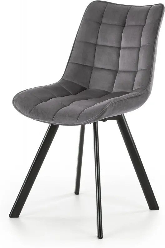 Jedálenská stolička K332 čierna / tmavo sivá Halmar