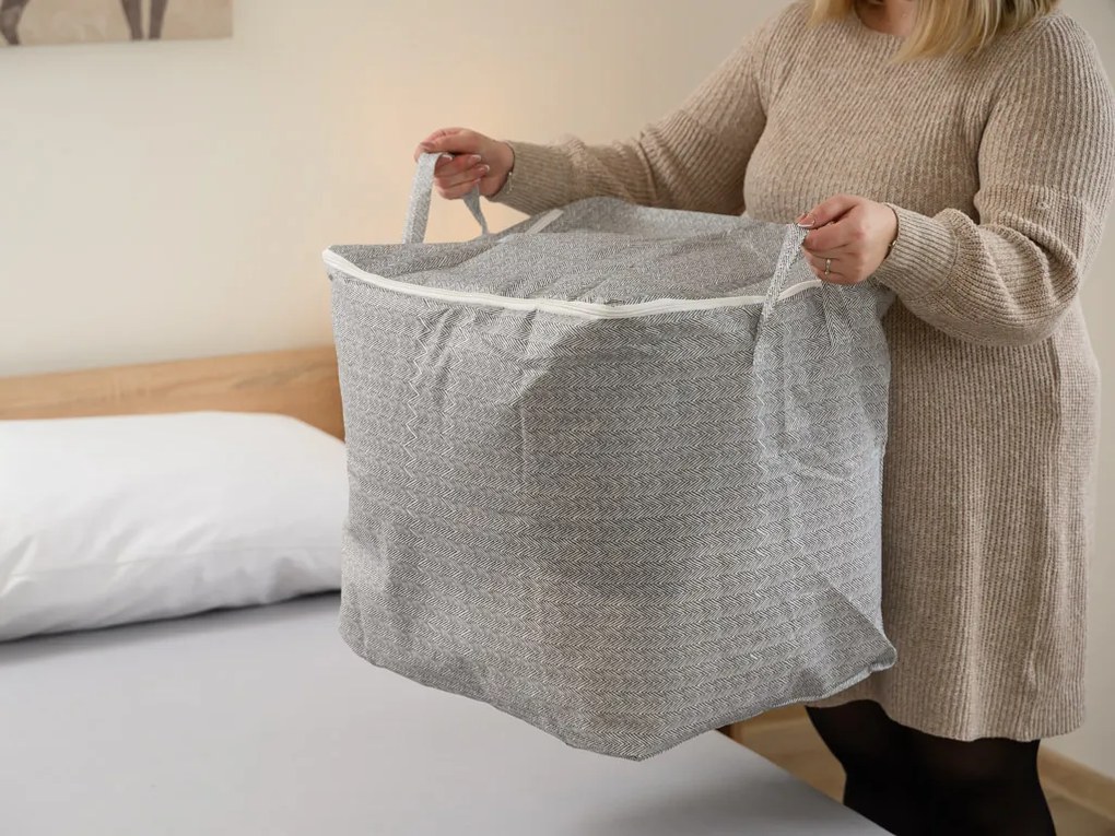 Organizér na oblečenie SENCA 110l sivý