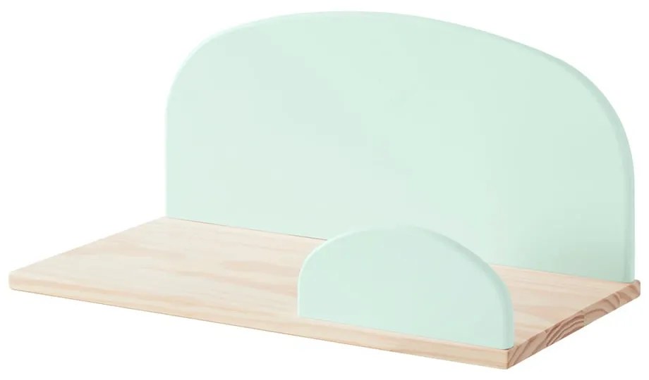 Menšia mentolovozelená nástenná polička Vipack Kiddy