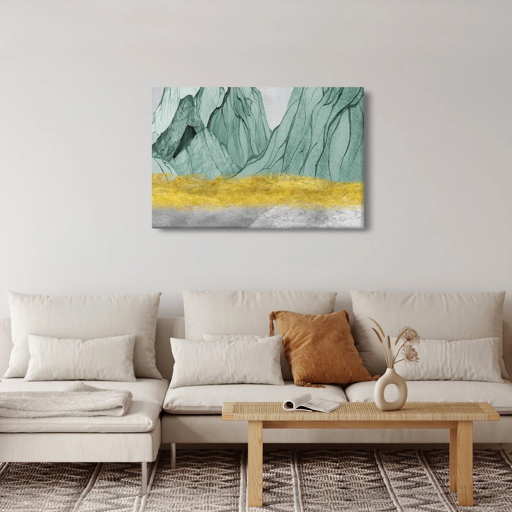 Obraz - Smaragdové hory N⁰1 (90x60 cm)