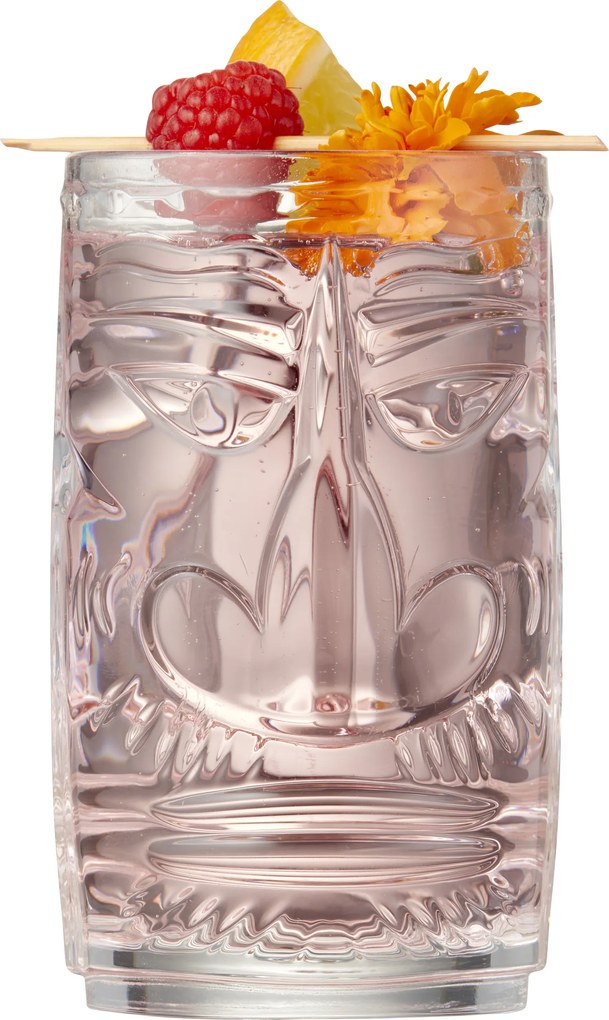 Poháriky na koktaily Tiki 450 ml priehľadné 4 ks