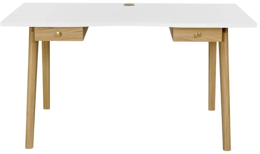 Pracovný stôl v dekore duba 70x140 cm Nice – Woodman