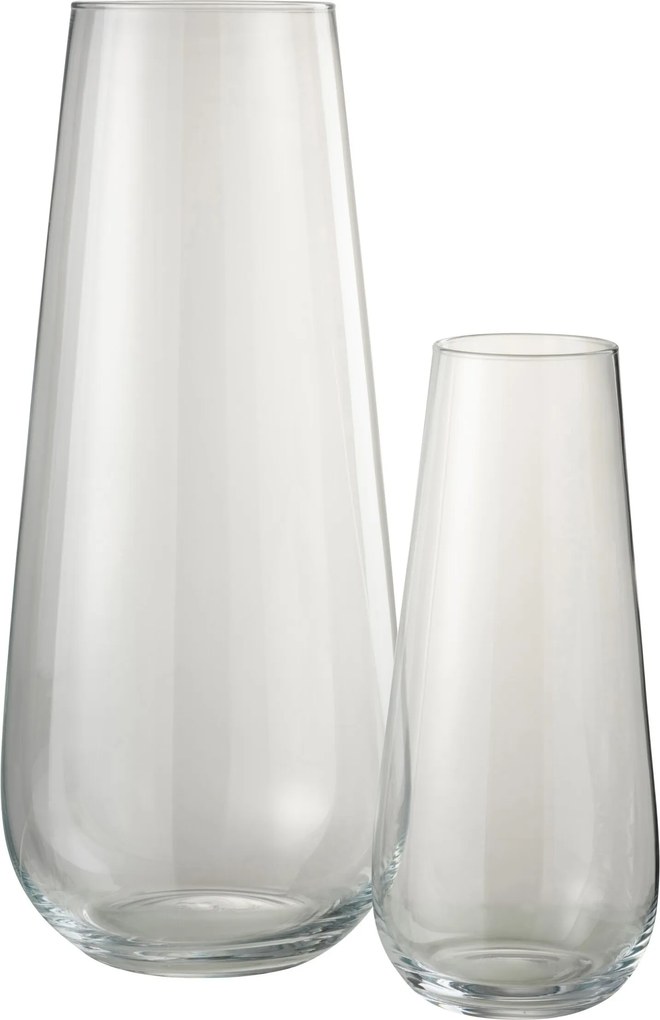 Veľká sklenená váza LYNA z transparentného skla – 25*25*60 cm