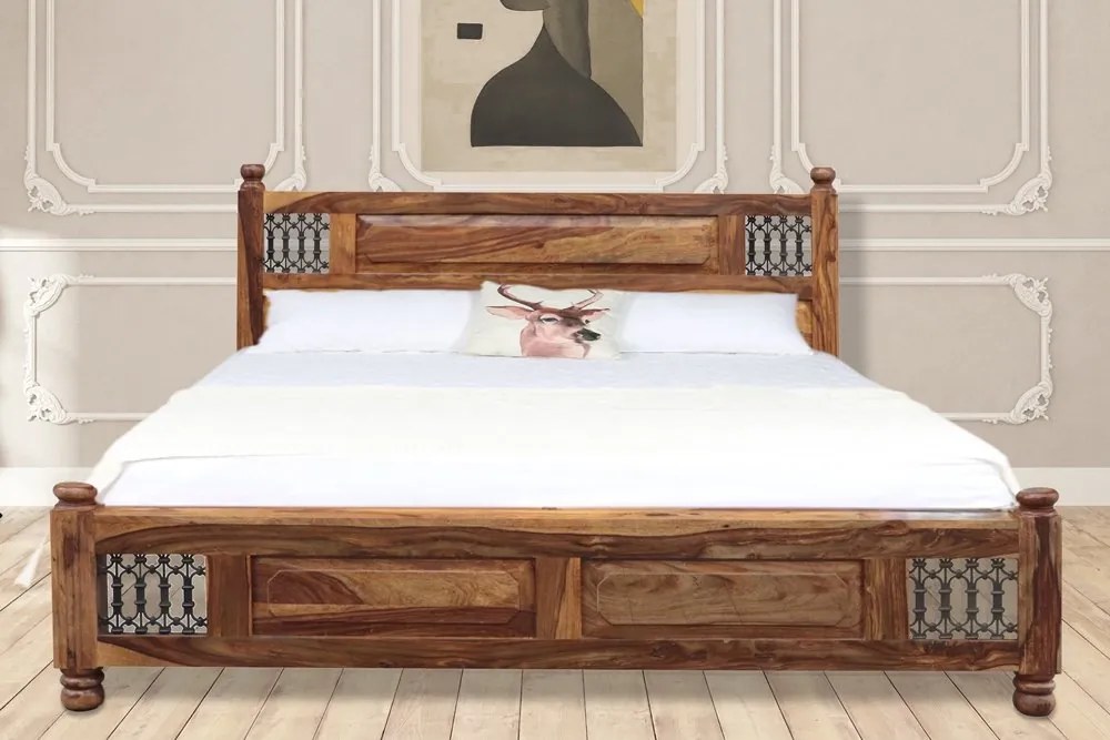 furniture-nabytek.cz - Drevená posteľ 180x200 z masívu palisander